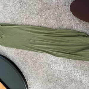 Max Jeans Ribbed Olive Dress